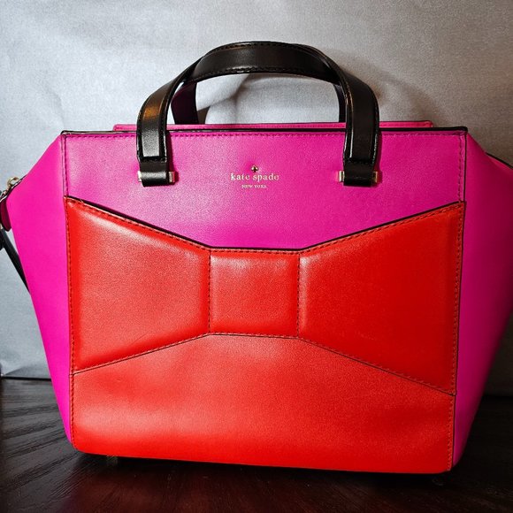 Kate Spade Large Beau Bag in Pink Red - Picture 2 of 10